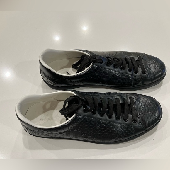Gucci Embossed Ace Sneakers - Picture 1 of 6